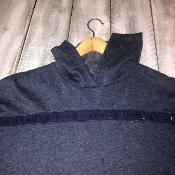 Under Armour Hoodie Womens Medium Project Rock Cropped Oversized Workout - Picture 4 of 11